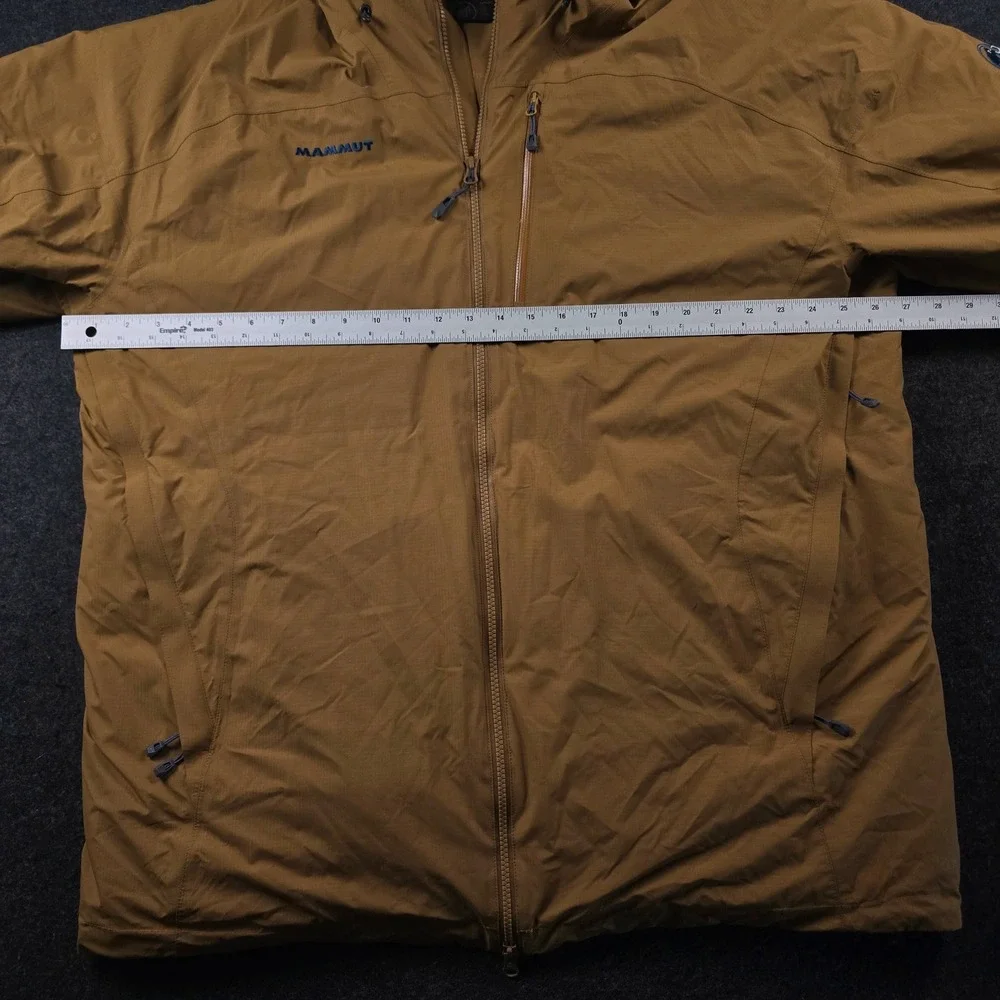 Mammut Brown Hooded Jacket DRYtechnology Ajungilak Gorpcore Hiking 1010 Mens XXL